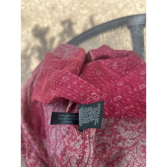 Vintage Ralph Lauren Western Red Button Shirt Top Size L - Picture 5 of 11